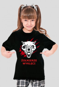 Koszulka dziewczęca czarna-Żołnierze Wyklęci