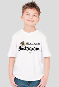Follow me on Instagram - koszulka dziecięca męska