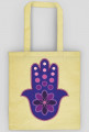 Ręka Fatimy Blue-Violet. Torba bawełniana
