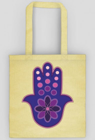 Ręka Fatimy Blue-Violet. Torba bawełniana