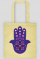 Ręka Fatimy Blue-Violet. Torba bawełniana