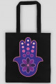 Ręka Fatimy Blue-Violet. Torba bawełniana
