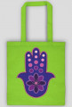 Ręka Fatimy Blue-Violet. Torba bawełniana
