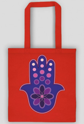 Ręka Fatimy Blue-Violet. Torba bawełniana