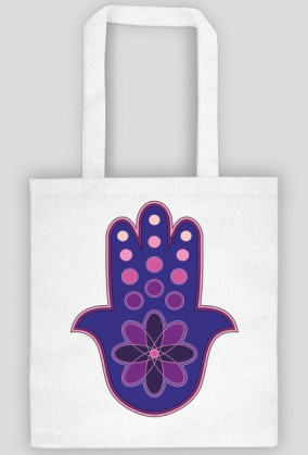 Ręka Fatimy Blue-Violet. Torba bawełniana