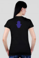 Ręka Fatimy Blue-Violet. Prosty T-Shirt damski
