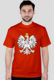 Koszulka męska czerwona-Orzeł