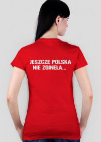 Koszulka damska czerwona-Orzeł
