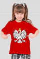 Koszulka dziewczęca czerwona-Orzeł
