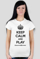 Keep calm white f