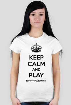 Keep calm white f