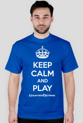 Keep calm blue