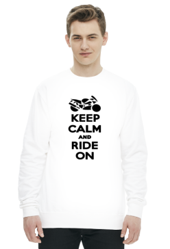 Keep calm and ride on motorbike