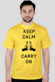 Keep calm carry on yellow