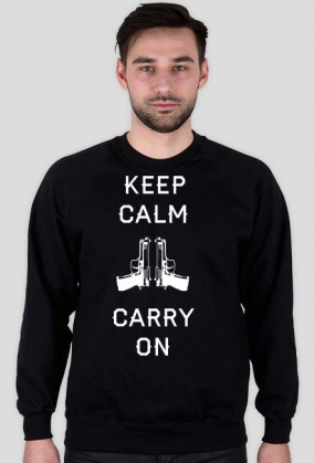 Keep calm carry on bluza