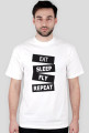 Koszulka Eat Sleep Fly Biała