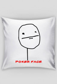 poduszka "poker face"