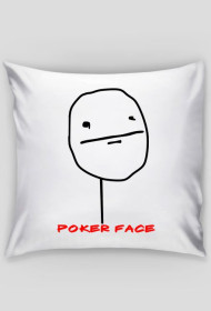 poduszka "poker face"
