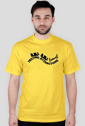 T-Shirt Męski Testing Attractions Travel