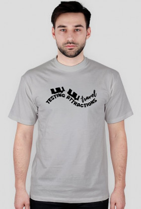 T-Shirt Męski Testing Attractions Travel