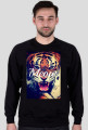 Bluza unisex czarna -TIGER MEOW