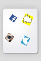 Mouse pad social media