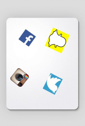 Mouse pad social media