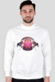Bluza unisex biała -WOLF TRIANGLE
