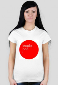 T-shirt kropka nad i czerwona