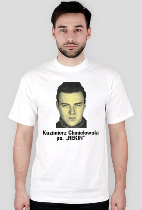 Koszulka męska biała-REKIN