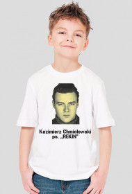 Koszulka chłopięca biała-REKIN