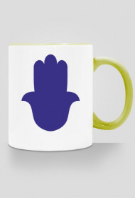 Ręka Fatimy Blue-Violet. Kubek z kolorowym uchem