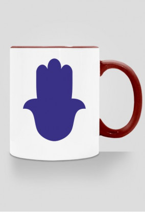 Ręka Fatimy Blue-Violet. Kubek z kolorowym uchem