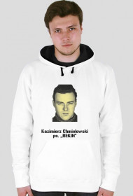 Bluza z kapturem męska biała-REKIN 2