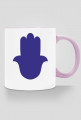 Ręka Fatimy Blue-Violet. Kubek z kolorowym uchem