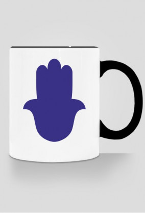 Ręka Fatimy Blue-Violet. Kubek z kolorowym uchem
