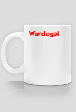 Kubek z napisem ,,Wardogpl"