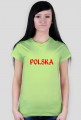 Koszulka damska dla kibica, nadruk: Polska