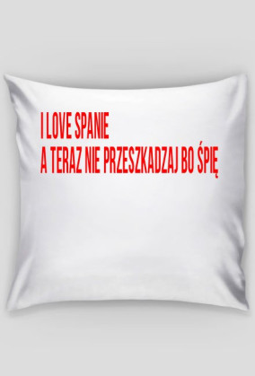 Poduszka miłośnika spania