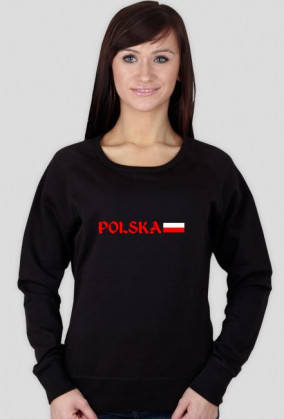 Bluza damksa dla kibica, nadruk: Polska