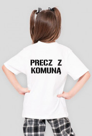 Koszulka dziewczęca biała-STOP Czerwonej Zarazie