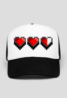 PUXU Czapka Pixel Art Serca