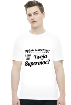Koszulka biegacza "Jaka jest Twoja supermoc?"