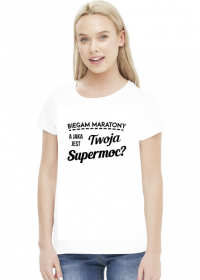 Koszulka biegaczki "Jaka jest Twoja supermoc?"