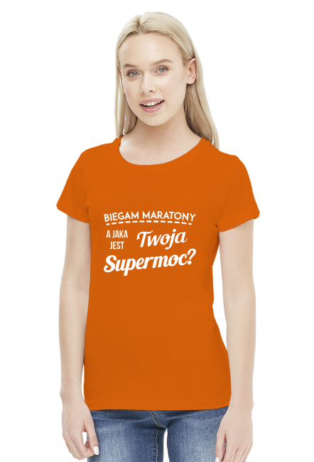 Koszulka biegaczki "Jaka jest Twoja supermoc?" - różne kolory