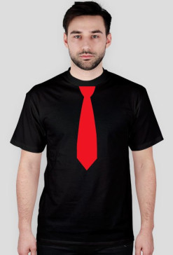 T-shirt z krawatem