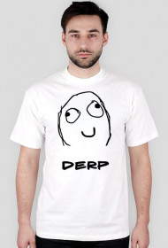 Koszulka biała "Derp" męska