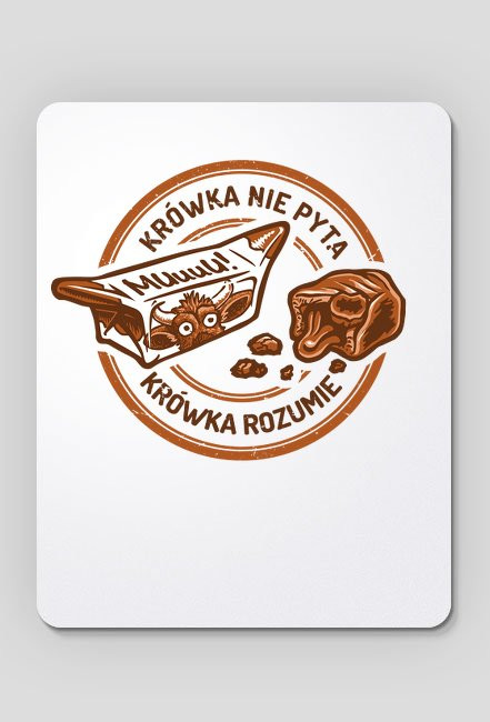 Krówka rozumie - Podkładka pod myszkę