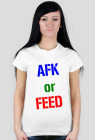 Koszulka AFKorFEED-white DAMSKA