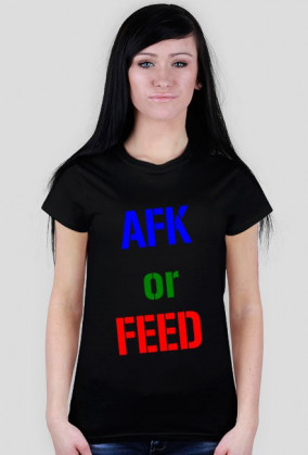 Koszulka AFKorFEED-black DAMSKA